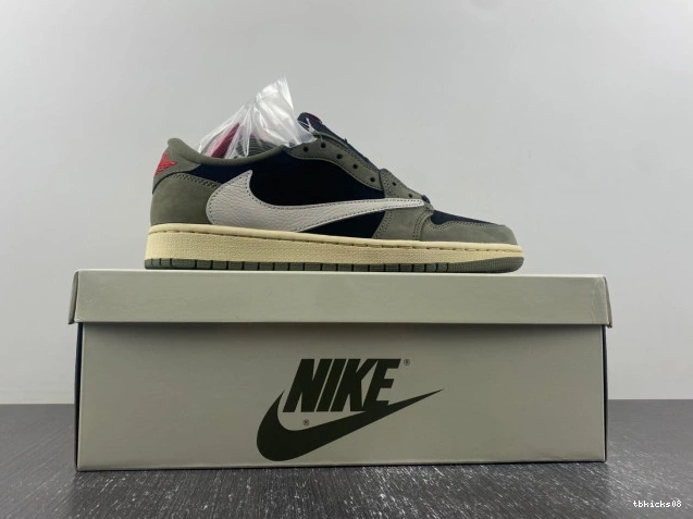 Rep TBkick OLIVE' SCOTT SP 'BLACK X 1 DM7866-002 OG TRAVIS AIR JORDAN LOW 0811